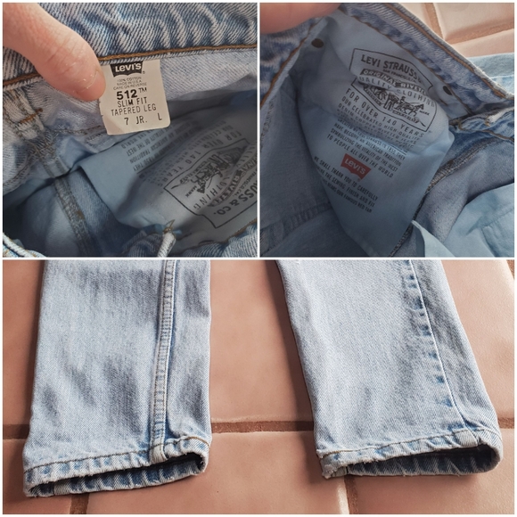 SOLD! SOLD! Levi's 512 Slim Fit Tapered Leg 7Jr.L - Picture 5 of 8